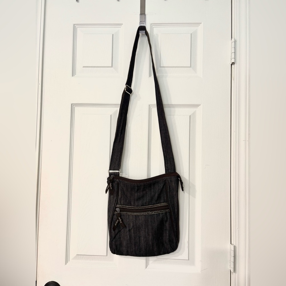 Thirty-One Dark Denim Crossbody Bag